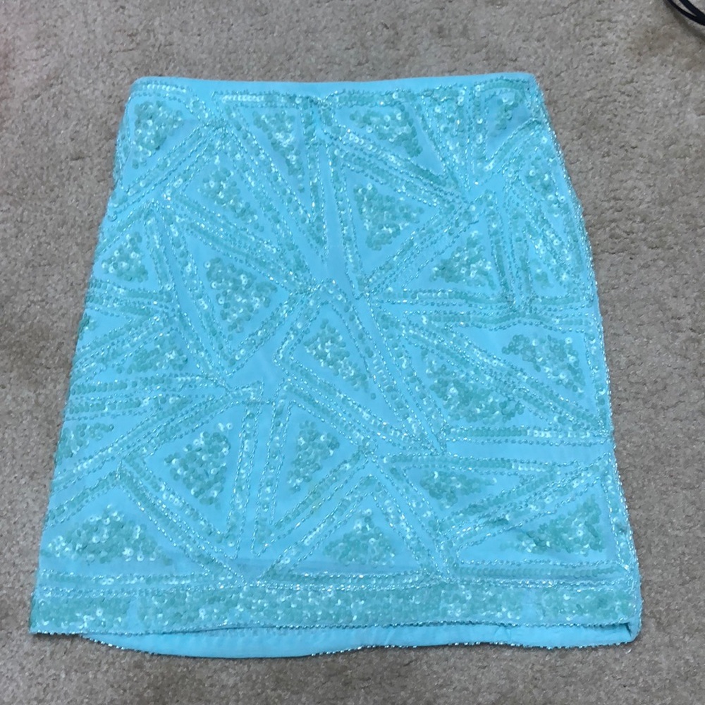Fully Beaded mini skirt!